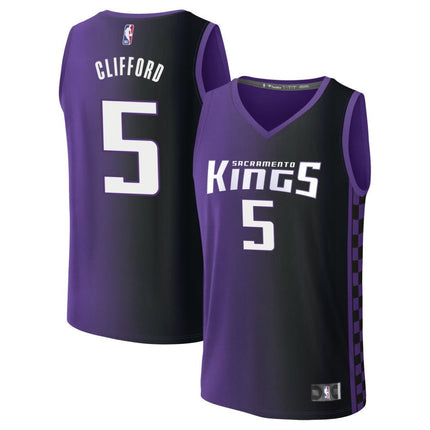 Nique Clifford Sacramento Kings 2025 Statement Edition Fast Break Jersey - Purple
