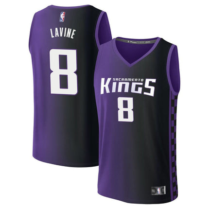 Zach LaVine Sacramento Kings 2025 Statement Edition Fast Break Jersey - Purple