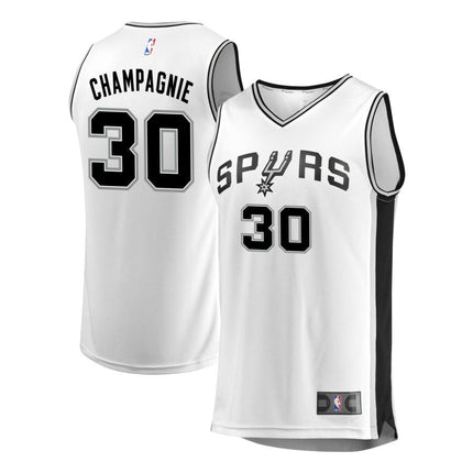 Julian Champagnie San Antonio Spurs 2025 Association Edition Fast Break Jersey - White