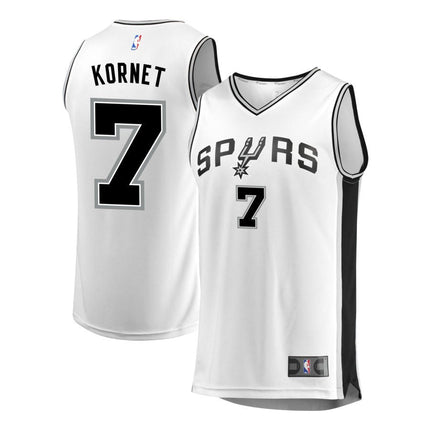 Luke Kornet San Antonio Spurs 2025 Association Edition Fast Break Jersey - White