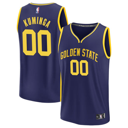 Jonathan Kuminga Golden State Warriors 2025 Statement Edition Fast Break Jersey - Navy