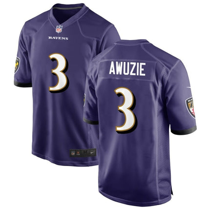 Chidobe Awuzie Baltimore Ravens 2025 Game Jersey - Purple