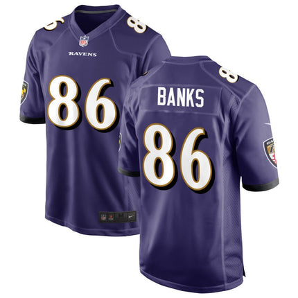 Jahmal Banks Baltimore Ravens 2025 Game Jersey - Purple