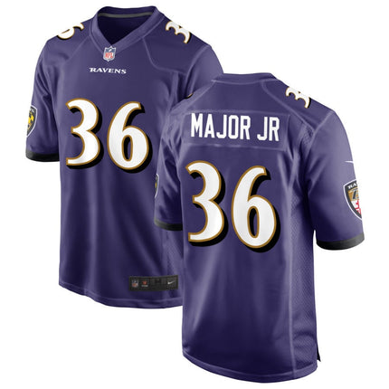 Marcus Major Baltimore Ravens 2025 Game Jersey - Purple