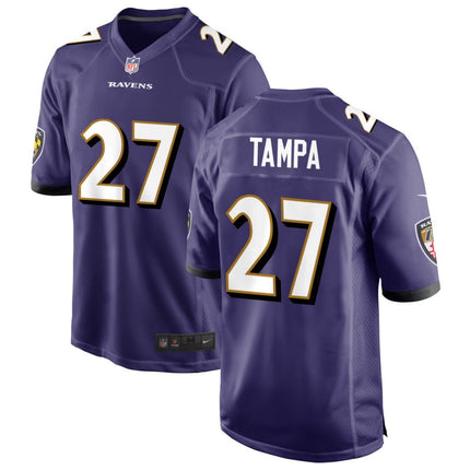 T.J. Tampa Baltimore Ravens 2025 Game Jersey - Purple