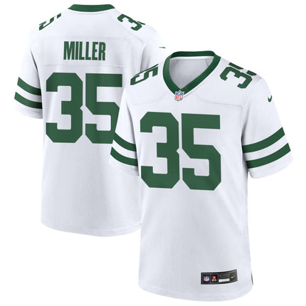 Dymere Miller New York Jets 2025 Game Jersey - Legacy White