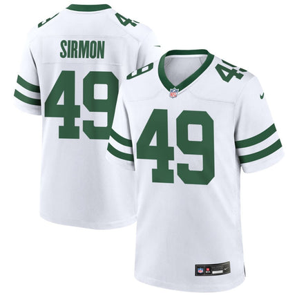 Jackson Sirmon New York Jets 2025 Game Jersey - Legacy White