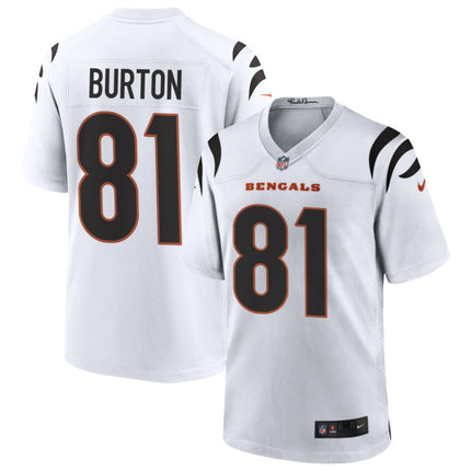 Jermaine Burton Cincinnati Bengals 2025 Game Jersey - White