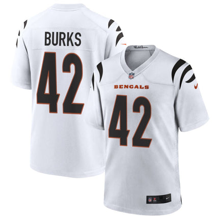 Oren Burks Cincinnati Bengals 2025 Game Jersey - White