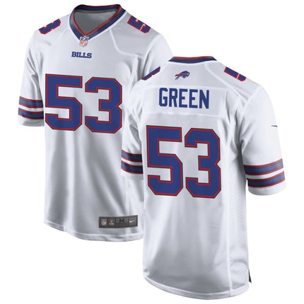 Kendrick Green Buffalo Bills 2025 Game Jersey - White