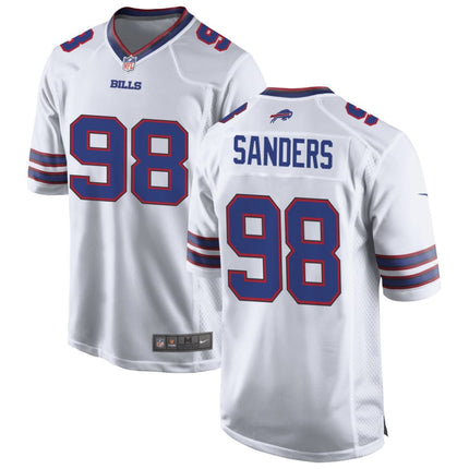 T.J. Sanders Buffalo Bills 2025 Game Jersey - White