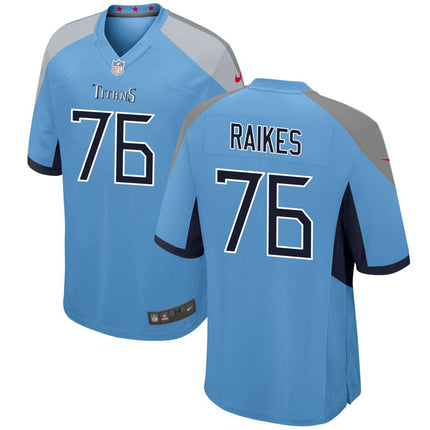 Isaiah Raikes Tennessee Titans 2025 Alternate Game Jersey - Light Blue