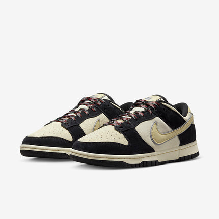Men's Nike Dunk Low Black Suede Shoes