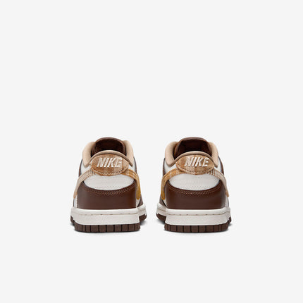 Men's Nike Dunk Low Brown Plaid Shoes