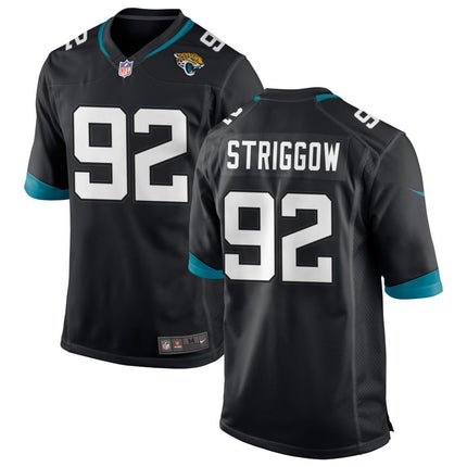 Danny Striggow Jacksonville Jaguars 2025 Game Jersey - Black