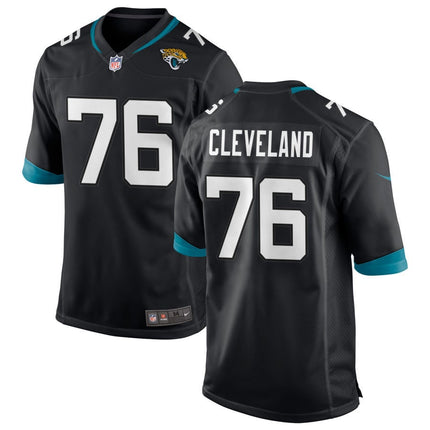 Ezra Cleveland Jacksonville Jaguars 2025 Game Jersey - Black
