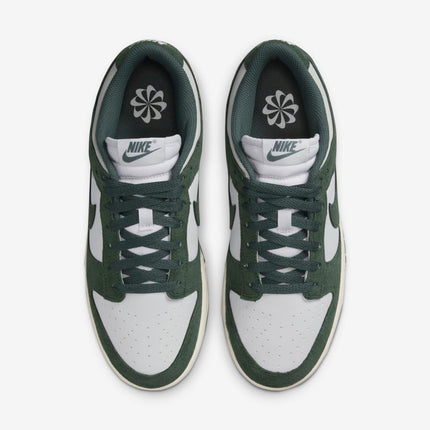 Men's Nike Dunk Low Green Suede Shoes