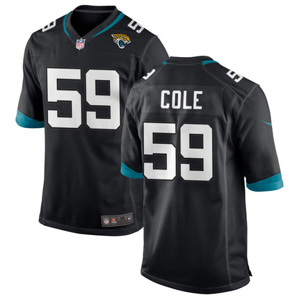 Myles Cole Jacksonville Jaguars 2025 Game Jersey - Black