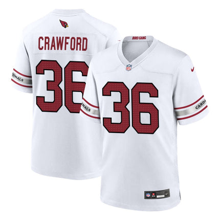 Kitan Crawford Arizona Cardinals 2025 Game Jersey - White
