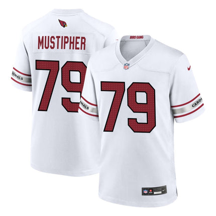 PJ Mustipher Arizona Cardinals 2025 Game Jersey - White