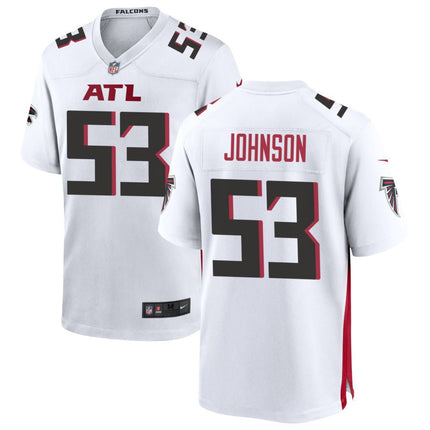 Caleb Johnson Atlanta Falcons 2025 Game Jersey - White