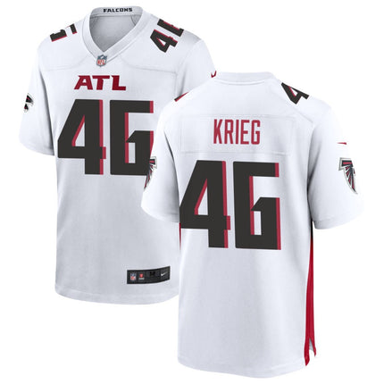 Lenny Krieg Atlanta Falcons 2025 Game Jersey - White