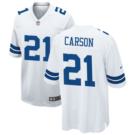Caelen Carson Dallas Cowboys 2025 Game Jersey - White