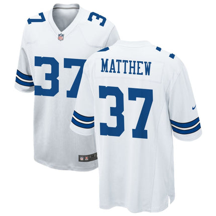 Christian Matthew Dallas Cowboys 2025 Game Jersey - White