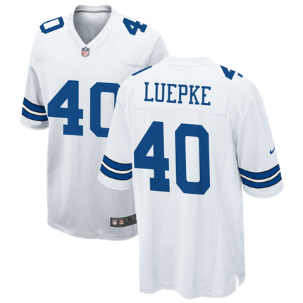 Hunter Luepke Dallas Cowboys 2025 Game Jersey - White
