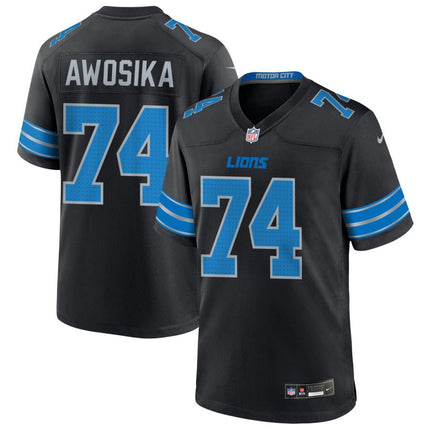 Kayode Awosika Detroit Lions 2025 Alternate Game Jersey - Black