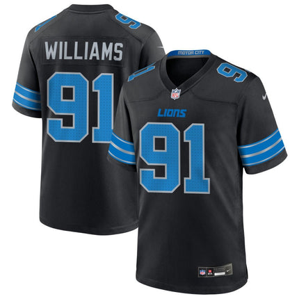 Tyleik Williams Detroit Lions 2025 Alternate Game Jersey - Black