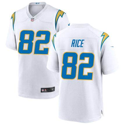 Brenden Rice Los Angeles Chargers 2025 Game Jersey - White