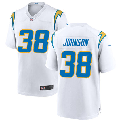 Emany Johnson Los Angeles Chargers 2025 Game Jersey - White