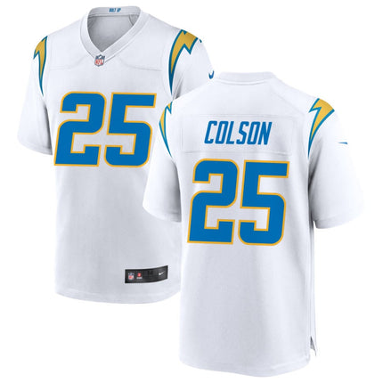 Junior Colson Los Angeles Chargers 2025 Game Jersey - White