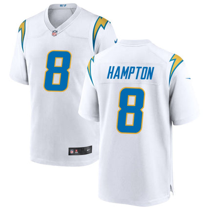 Omarion Hampton Los Angeles Chargers 2025 Game Jersey - White