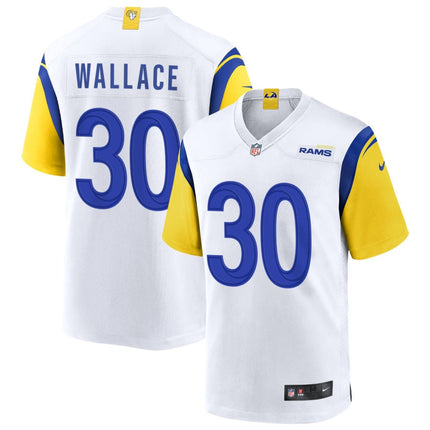 Josh Wallace Los Angeles Rams 2025 Alternate Jersey - White