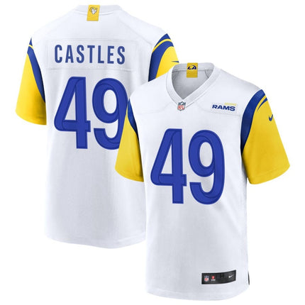 McCallan Castles Los Angeles Rams 2025 Alternate Jersey - White