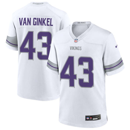 Andrew Van Ginkel Minnesota Vikings 2025 Alternate Game Jersey - White