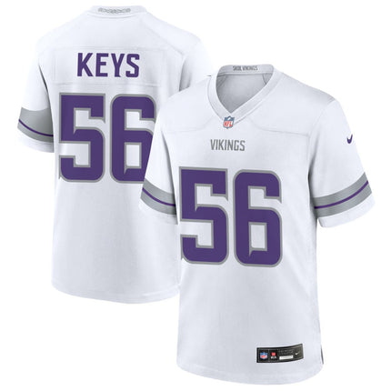 Austin Keys Minnesota Vikings 2025 Alternate Game Jersey - White