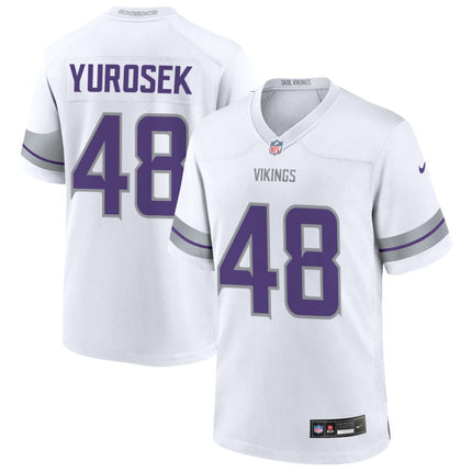 Ben Yurosek Minnesota Vikings 2025 Alternate Game Jersey - White