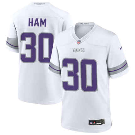 C.J. Ham Minnesota Vikings 2025 Alternate Game Jersey - White