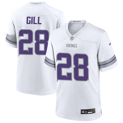 Cam Gill Minnesota Vikings 2025 Alternate Game Jersey - White