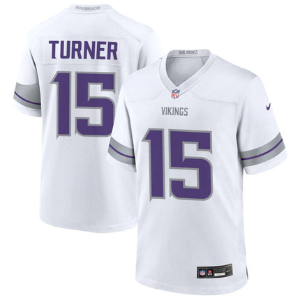 Dallas Turner Minnesota Vikings 2025 Alternate Game Jersey - White