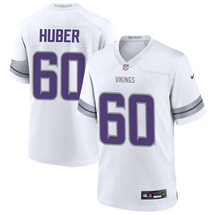 Joe Huber Minnesota Vikings 2025 Alternate Game Jersey - White