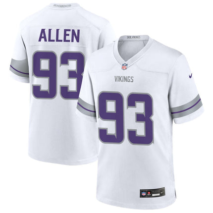 Jonathan Allen Minnesota Vikings 2025 Alternate Game Jersey - White