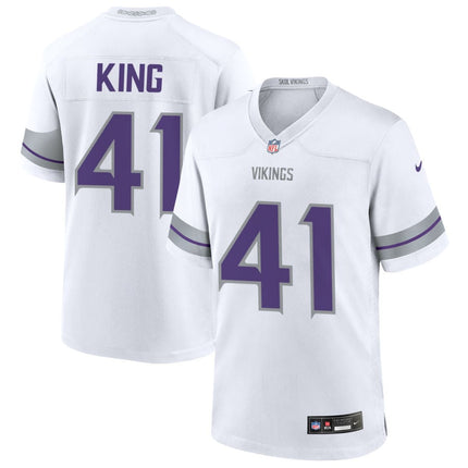 Kobe King Minnesota Vikings 2025 Alternate Game Jersey - White