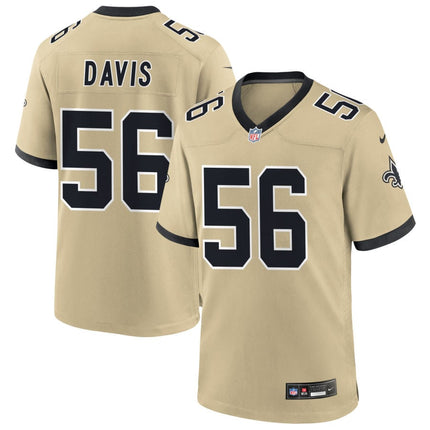 Demario Davis New Orleans Saints 2025 Gameday Golds Alternate Game Jersey - Gold