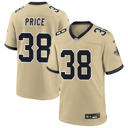 Jayden Price New Orleans Saints 2025 Gameday Golds Alternate Game Jersey - Gold