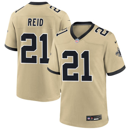 Justin Reid New Orleans Saints 2025 Gameday Golds Alternate Game Jersey - Gold