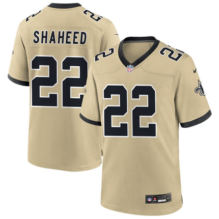 Rashid Shaheed New Orleans Saints 2025 Gameday Golds Alternate Game Jersey - Gold